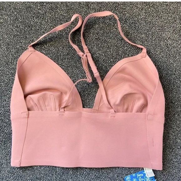 NWT Free People Sage Longline Bralette in Oh Bloom pink - Picture 5 of 7